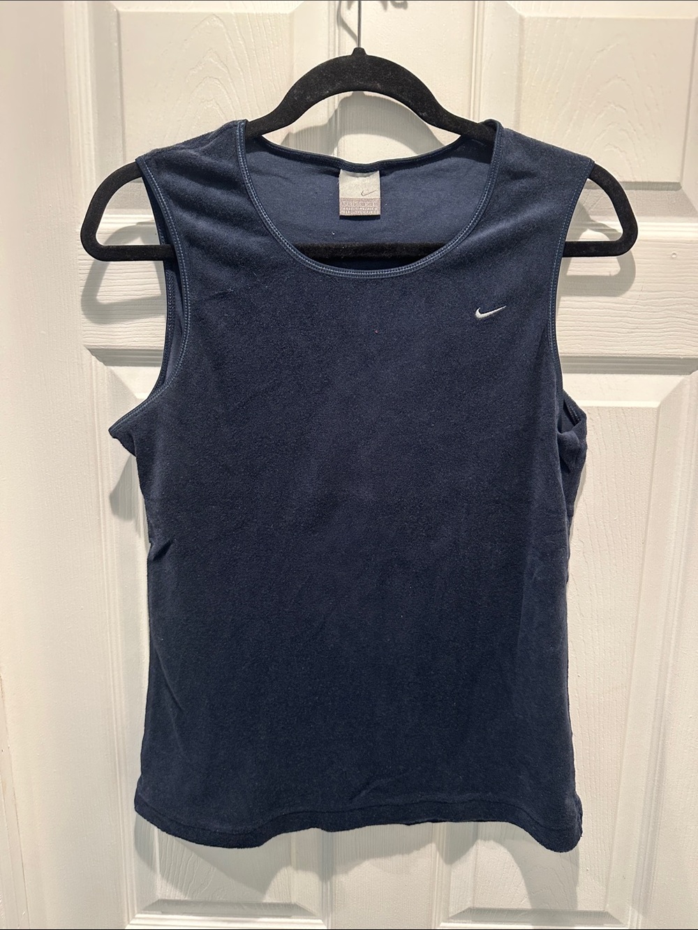 Terricloth Nike Women’s Navy Athletic Tank Top Size L